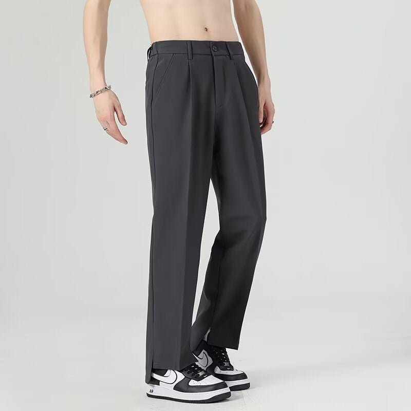 Men’s Harem Pants – Tapered Fit – Pleated Front – Lightweight Drapey Fabric – Ankle Length